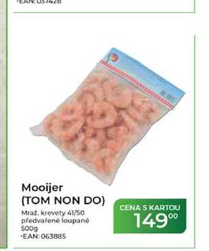 Mooijer (TOM NON DO) Mraz, krevety 41/50 předvařené loupané 500g