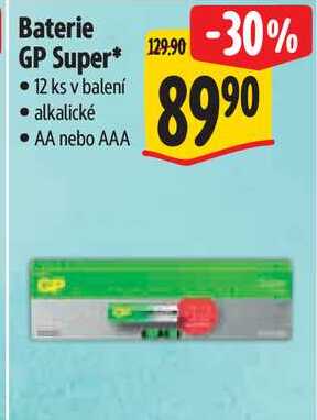 Baterie GP Super, 12 ks