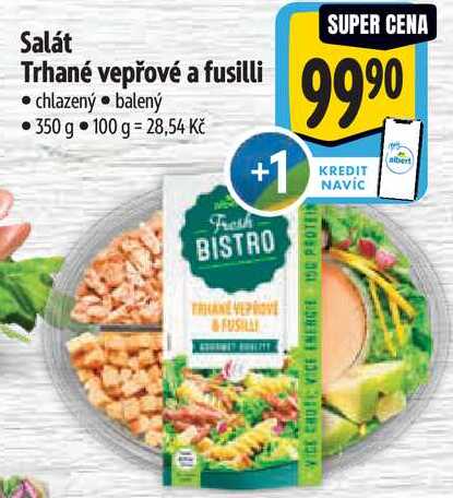 Salát Trhané vepřové a fusilli, 350 g