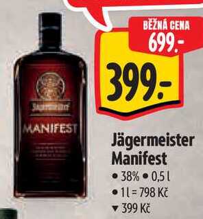 Jägermeister Manifest, 0,5 l