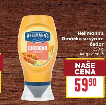 Hellmann's Omáčka se sýrem čedar 250 g