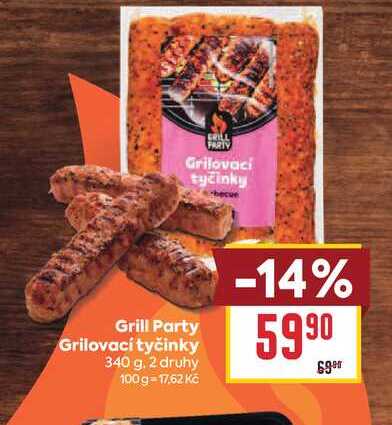 Grill Party Grilovací tyčinky 340 g
