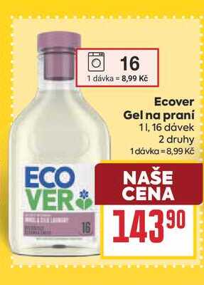 Ecover Gel na praní 11, 16 dávek