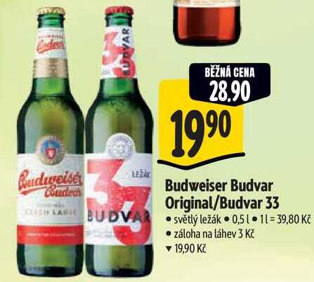 Budweiser Budvar 33, 0,5 l
