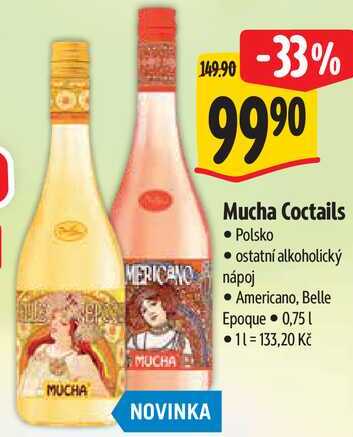 Mucha Coctails, 0,75 l