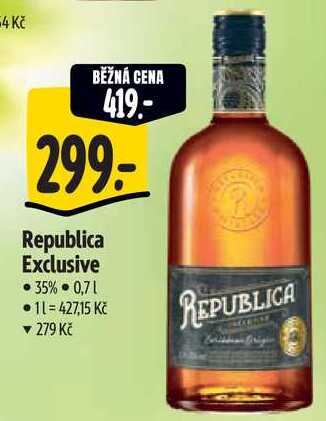 Republica Exclusive, 0,7 l