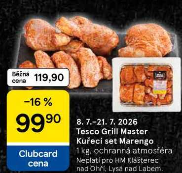 Tesco Grill Master Kuřecí set Marengo, 1 kg