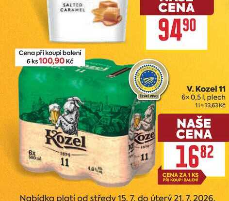 V. Kozel 11 6× 0,51, plech 