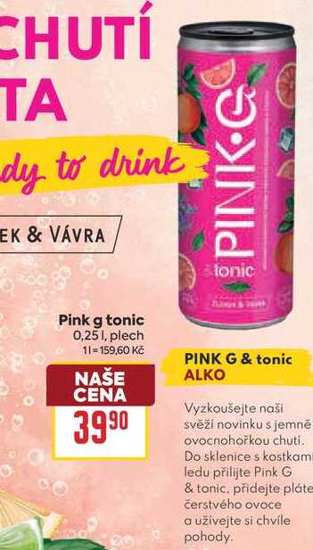 Pink g tonic 0,25l