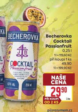 Becherovka Cocktail Passionfruit 0,25l