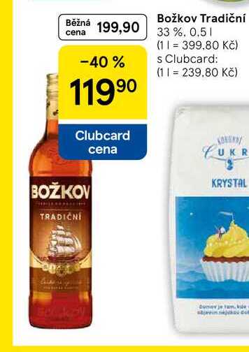 Božkov Tradiční 33%, 0.5 l
