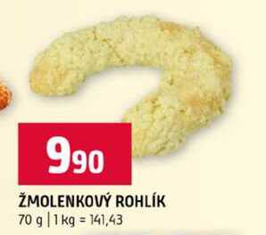 ŽMOLENKOVÝ ROHLÍK 70 g 