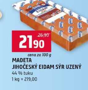 MADETA JIHOČESKÝ EIDAM SÝR UZENÝ 44% tuku