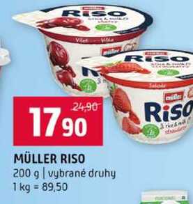 MÜLLER RISO 200 g vybrané druhy 