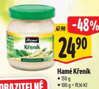 Hamé Křeník, 130 g