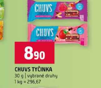 CHUVS TYČINKA 30 g vybrané druhy