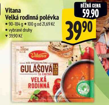 Vitana Velká rodinná polévka, 90-184 g 