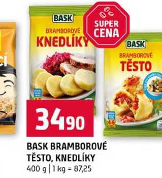 BASK BRAMBOROVÉ TĚSTO, KNEDLÍKY 400 g 