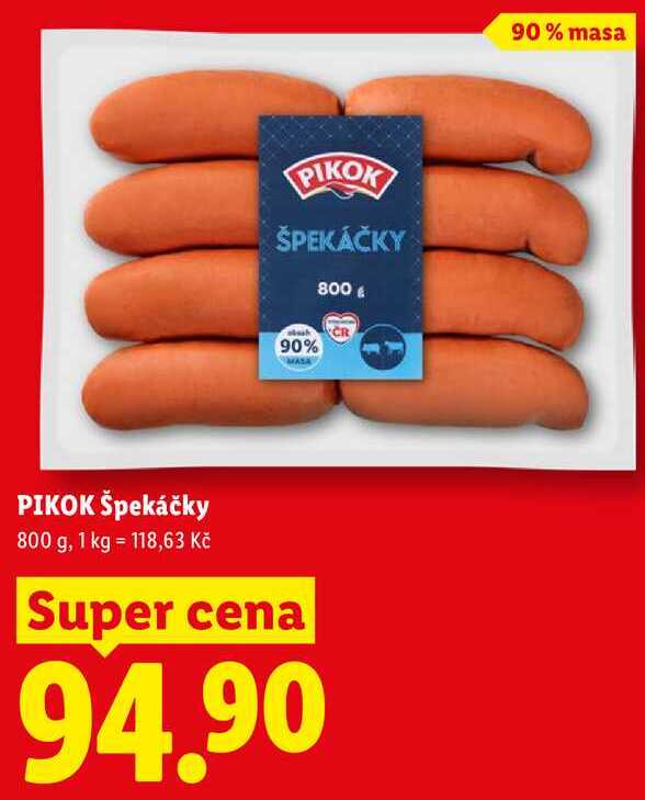 PIKOK Špekáčky, 800 g
