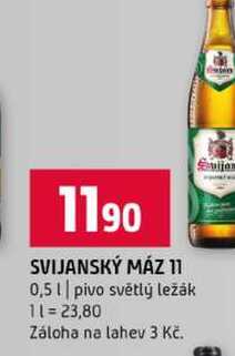 SVIJANSKÝ MÁZ 11 0,5l pivo světlý ležák
