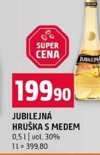 JUBILEJNÁ HRUŠKA S MEDEM 0,5l vol. 30%