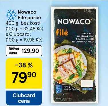 Nowaco Filé porce, 400 g, bez kostí  