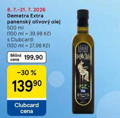 Demetra Extra panenský olivový olej, 500 ml 
