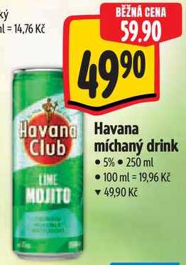 Havana míchaný drink, 250 ml