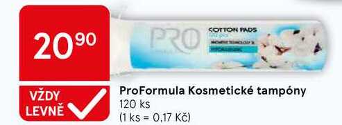 ProFormula Kosmetické tampóny, 120 ks
