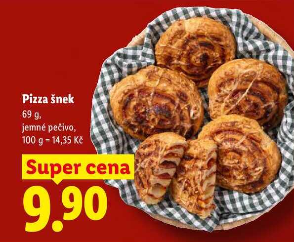 Pizza šnek, 69 g