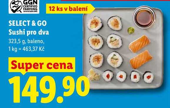 SELECT & GO Sushi pro dva, 323,5 g 