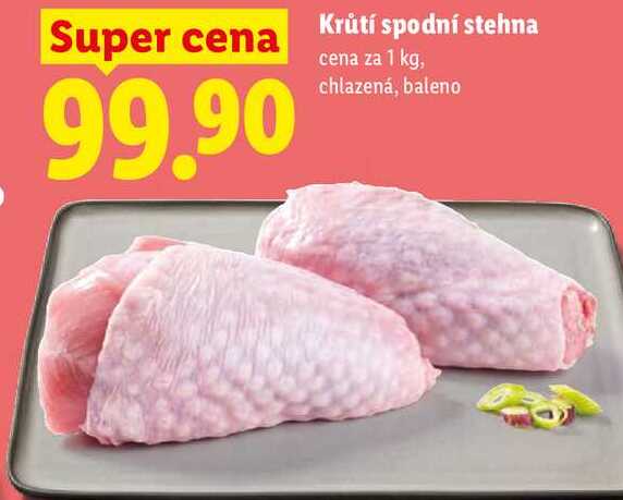Krůtí spodní stehna, cena za 1 kg