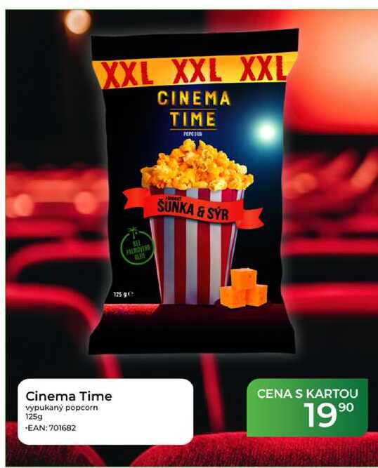 Cinema Time vypukaný popcorn 125g