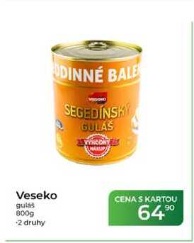 Veseko gulás 800g