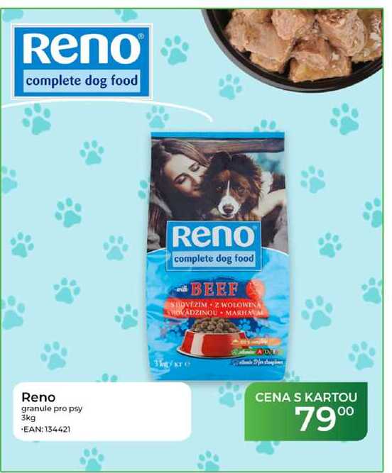 Reno® complete dog food Reno granule pro psy 3kg