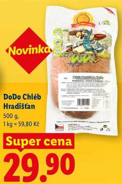 DoDo Chléb Hradišťan, 500 g