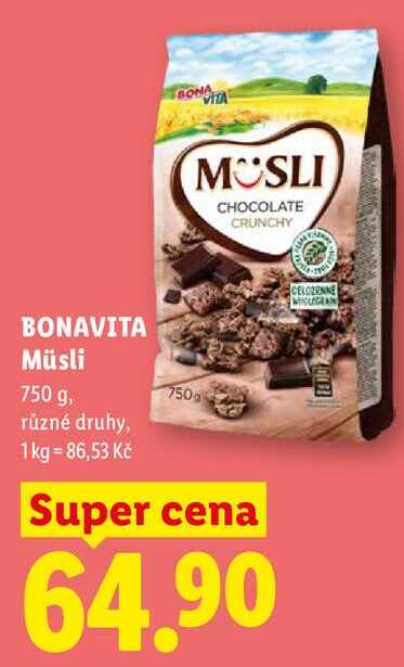 BONAVITA Müsli, 750 g