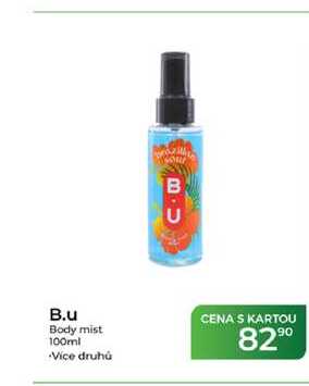 B.u Body mist 100ml  