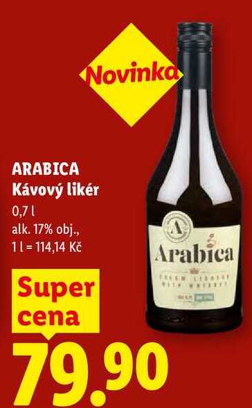 ARABICA Kávový likér, 0,71