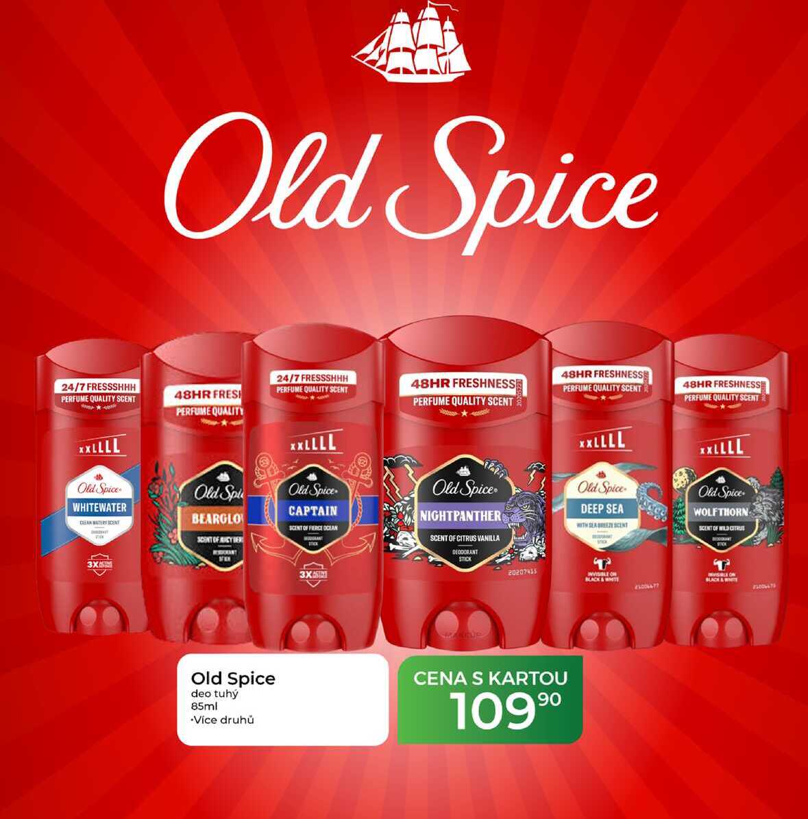Old Spice deo tuhý 85ml 