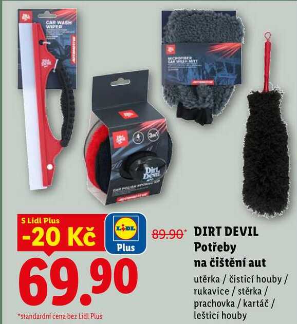 DIRT DEVIL Potřeby na čištění aut