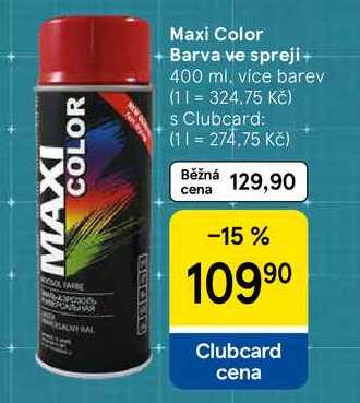 Maxi Color Barva ve spreji, 400 ml