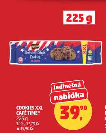 COOKIES XXL CAFÉ TIME, 225 g