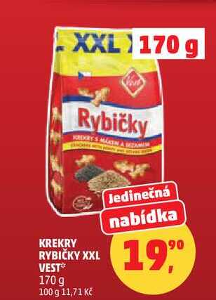 KREKRY RYBIČKY XXL VEST, 170 g