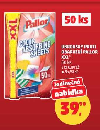 UBROUSKY PROTI OBARVENÍ PALLOR XXL, 50 ks