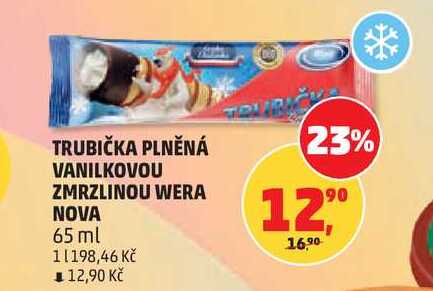 TRUBIČKA PLNĚNÁ VANILKOVOU ZMRZLINOU WERA NOVA, 65 ml  