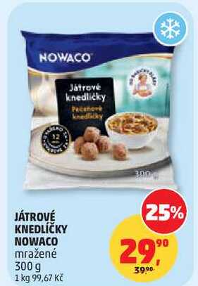 JÁTROVÉ KNEDLÍČKY NOWACO mražené, 300 g