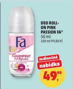 DEO ROLL- ON PINK PASSION FA, 50 ml 