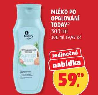 MLÉKO PO OPALOVÁNÍ TODAY, 300 ml 