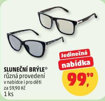 SLUNEČNÍ BRÝLE různá provedení, 1 ks